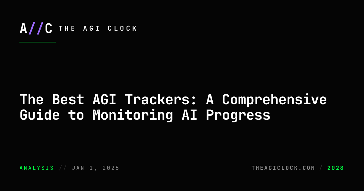 The Best AGI Trackers: A Comprehensive Guide to Monitoring AI Progress ...